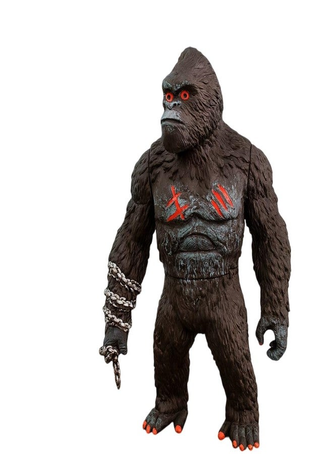 DTR Creation Giant King Kong Action Figure (Black & Grey, 27 cm) - Inspired by Godzilla vs Kong Movie Series | Durable Plastic Play Figure Toy with Chain Accessory for Kids, Boys & Collectors - Image 5
